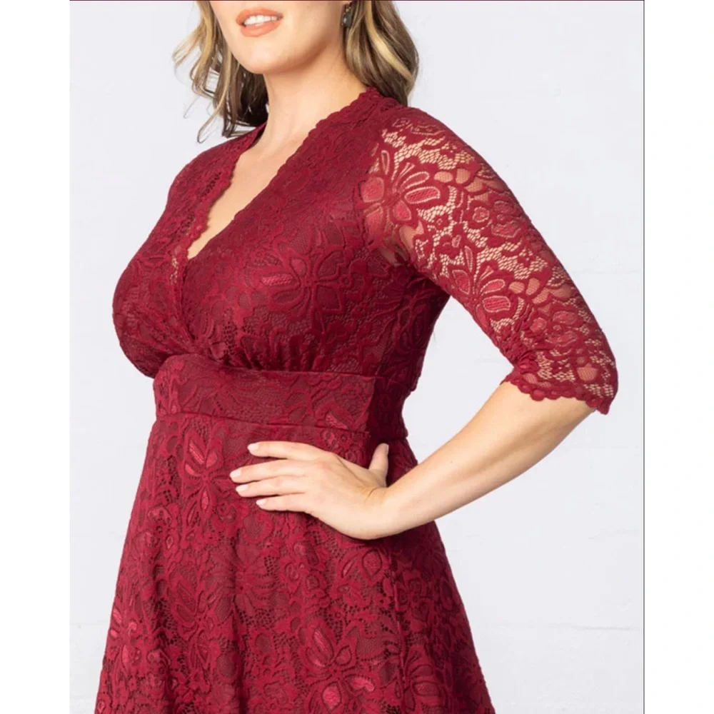 Kiyonna Mademoiselle lace cocktail dress